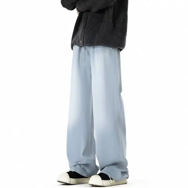 图兰朵 美式宽松直筒时尚休闲百搭长裤牛仔裤 男女同款