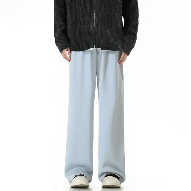 图兰朵 美式街头宽松休闲直筒时尚长裤百搭舒适牛仔裤 男女同款