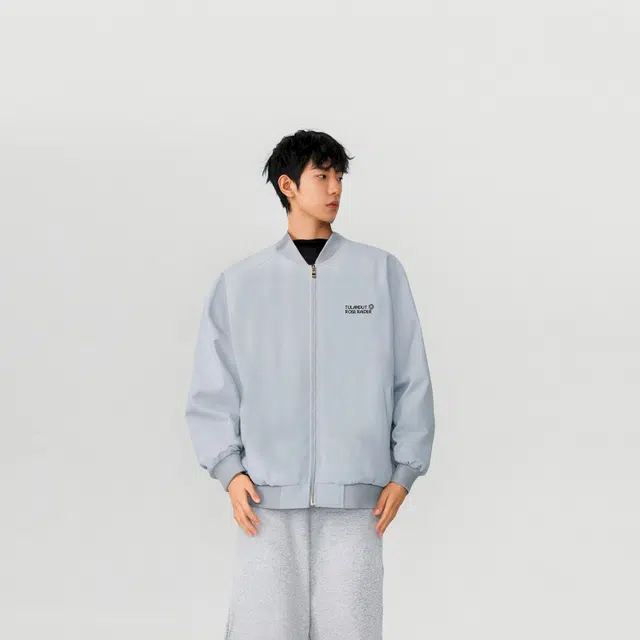 图兰朵 夏季薄款美式复古棒球服高街宽松落肩飞行员男生外套工装拉链休闲运动外套百搭通勤山系户外舒适痞帅柔软亲肤通勤夹克 男女同款