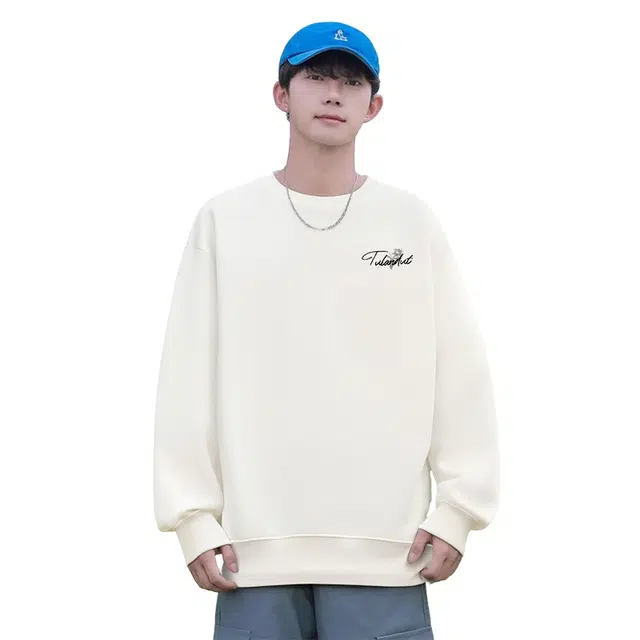 图兰朵 美式休闲潮牌印花街头舒适圆领百搭长袖套头情侣款宽松时尚卫衣 男女同款