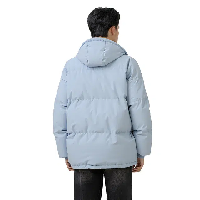 图兰朵 美式复古花束连帽字母印花加厚保暖宽松舒适高街潮流百搭高级感面包服外套棉服 男女同款