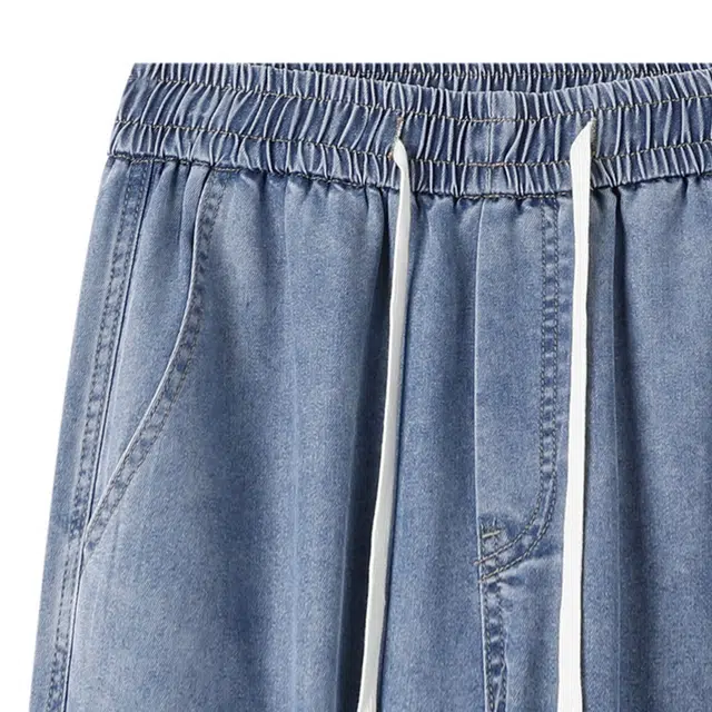 图兰朵 美式街头宽松休闲直筒时尚长裤百搭舒适牛仔裤 男女同款