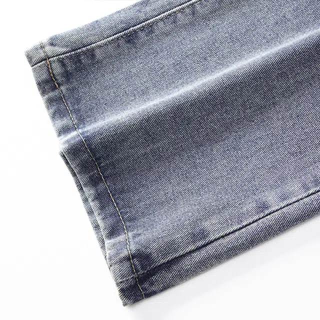 图兰朵 美式街头百搭宽松舒适时尚直筒长裤休闲牛仔裤 男女同款