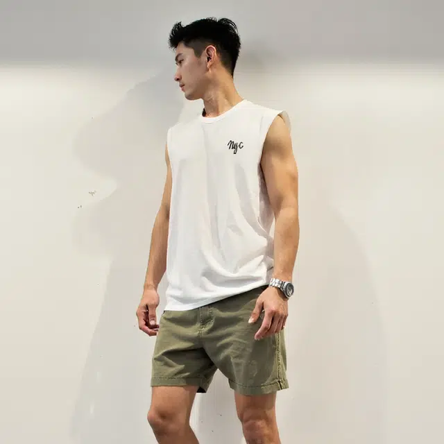 乱步 重磅纯棉手绘涂鸦坎肩美式运动休闲圆领宽松背心 男女同款