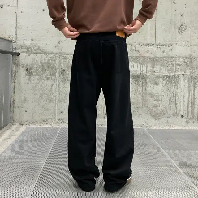 帝狼牛 美式潮流多口袋设计宽松直筒百搭舒适阔腿休闲牛仔裤 男女同款