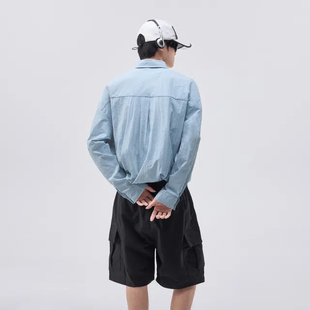 帝狼牛 山系户外翻领宽松舒适落肩防晒服 男女同款