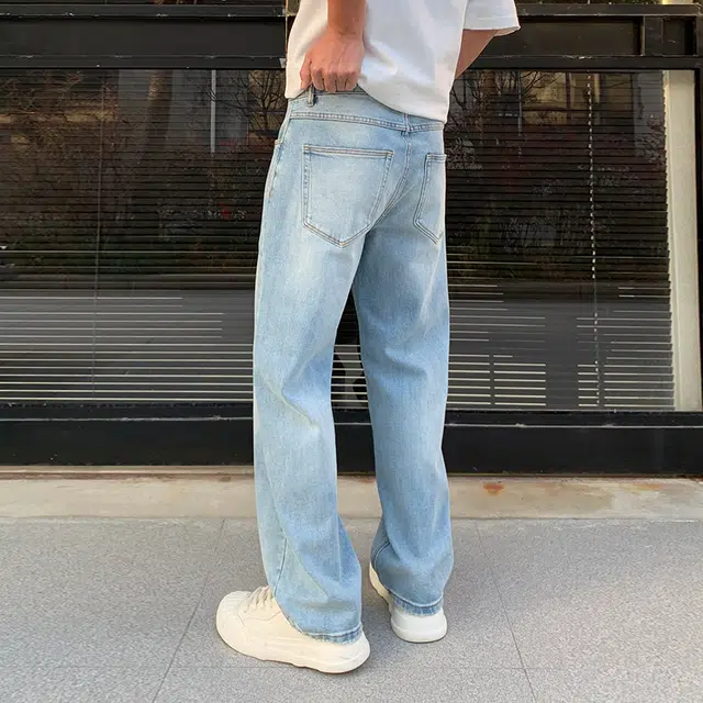 帝狼牛 美式潮流舒适基础款百搭休闲宽松高级感直筒牛仔裤 男女同款