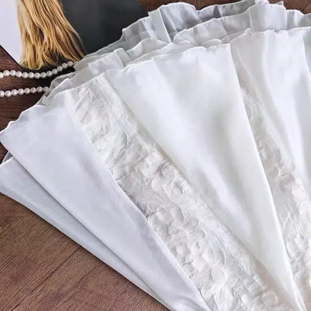 棉基因 法式纯欲气质蓬蓬网纱拼接公主裙减龄短袖连衣裙 女款