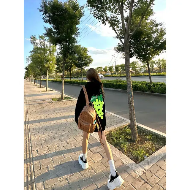 桴生 美式刺绣复古嘻哈风秋季宽松穿搭卫衣 女款