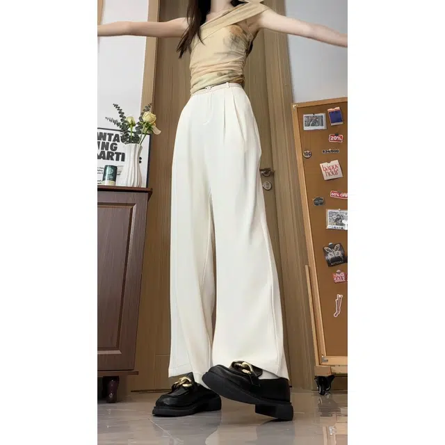 新世家族 垂感高级感宽松长腿休闲裤潮流显腿长宽松高腰垂感时尚百搭舒适显瘦高腰西装裤 女款