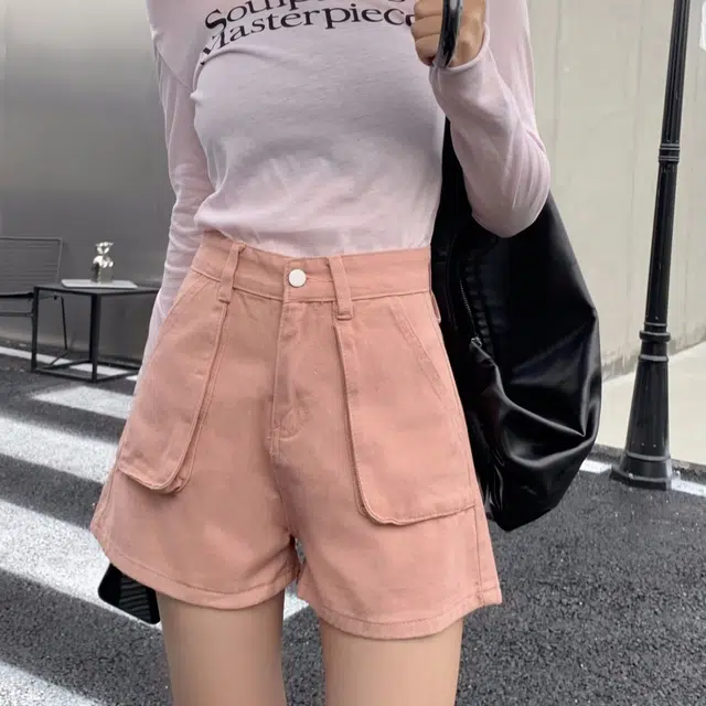新世家族 休闲工装裤时尚高腰显瘦热裤百搭舒适牛仔短裤 女款