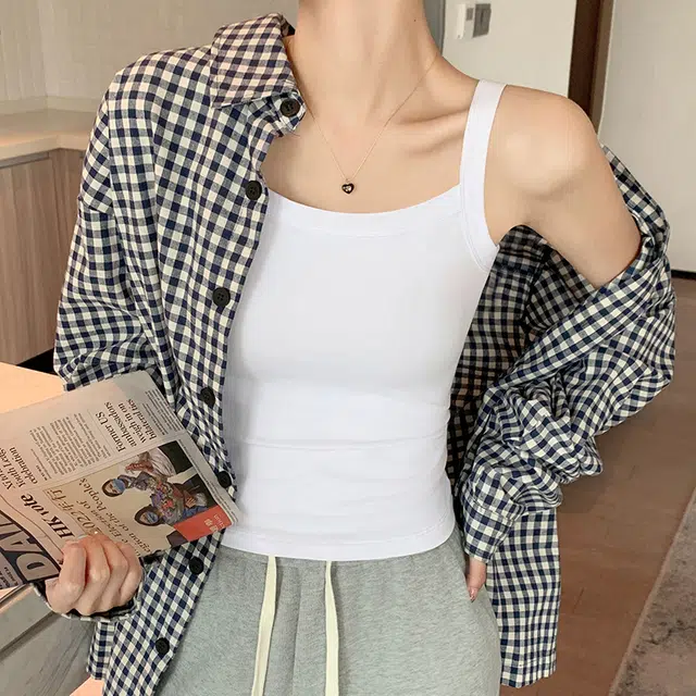 新世家族 百搭吊带美背内搭外穿无袖修身打底背心 女款
