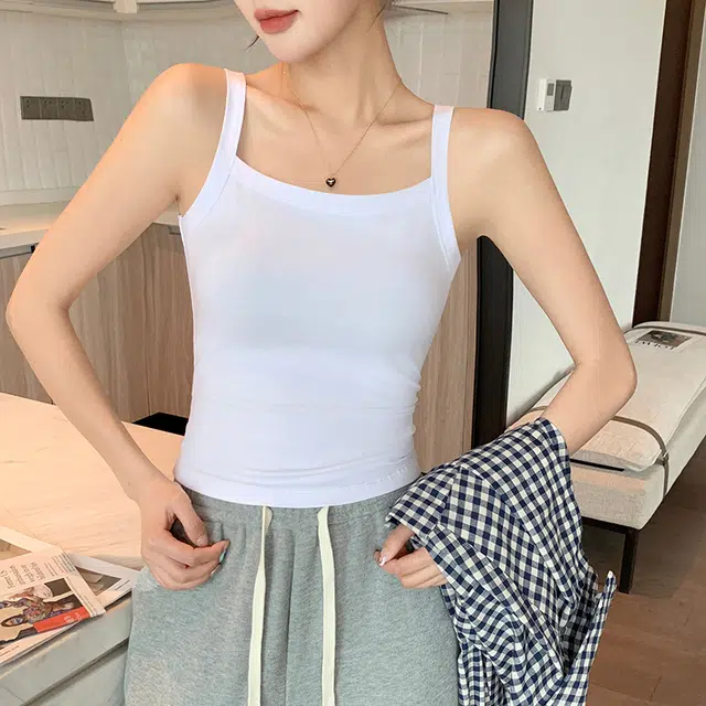 新世家族 百搭吊带美背内搭外穿无袖修身打底背心 女款