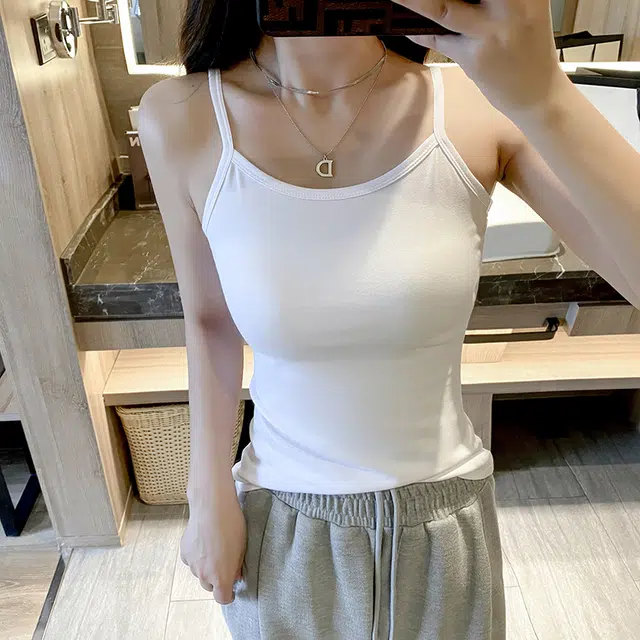 新世家族 舒适短款轻薄款修身显瘦无袖吊带 女款