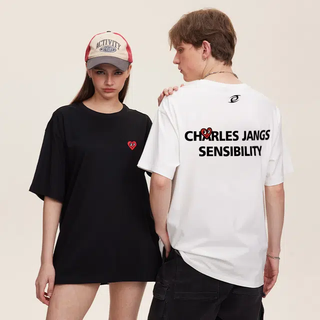 DIBINSAI STUDIO x CHARLES JANG'S HAPPY HEART Logo T