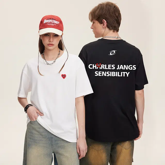 DIBINSAI STUDIO x CHARLES JANG'S HAPPY HEART Logo T