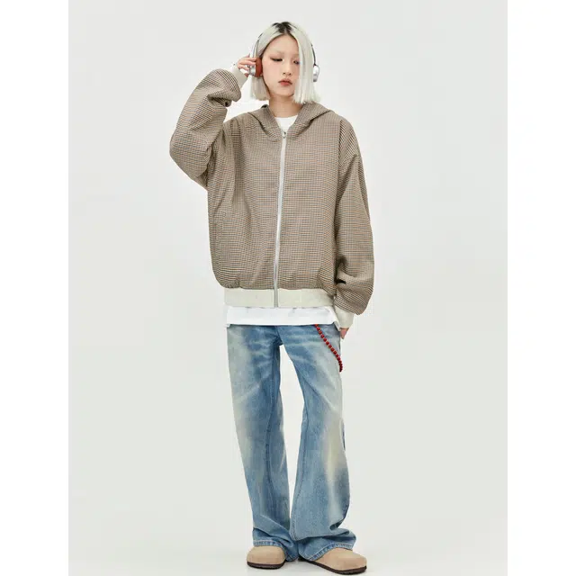 WKOOG Cleanfit Reversible Houndstooth Jacket