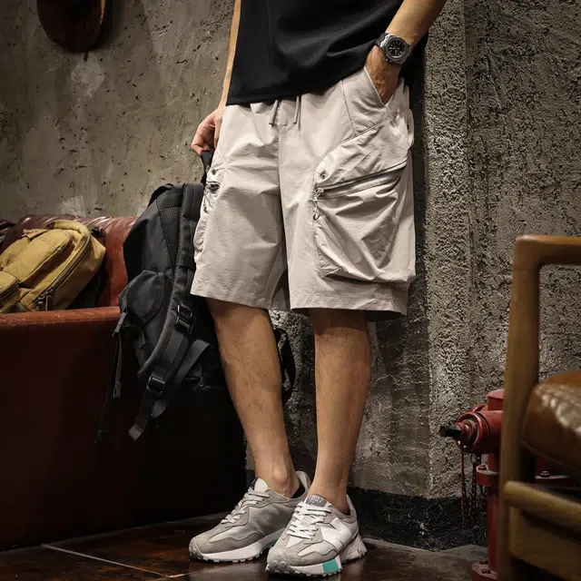 路杰邦 户外机能舒适百搭时尚潮流山系休闲五分裤工装短裤 男款