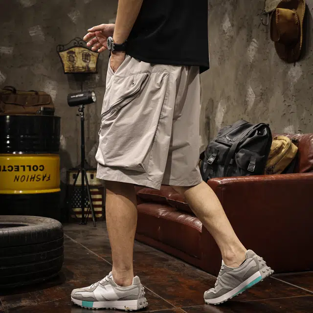 路杰邦 户外机能舒适百搭时尚潮流山系休闲五分裤工装短裤 男款