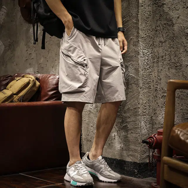 路杰邦 户外机能舒适百搭时尚潮流山系休闲五分裤工装短裤 男款