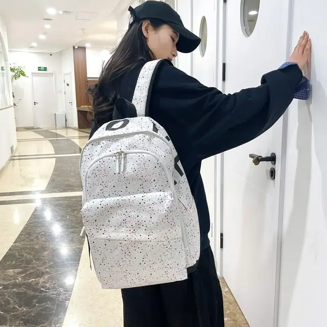 雅鹿 满天星书包篮球校园电脑旅行包潮 尼龙 背包双肩包 常规 男女同款情侣款 多色
