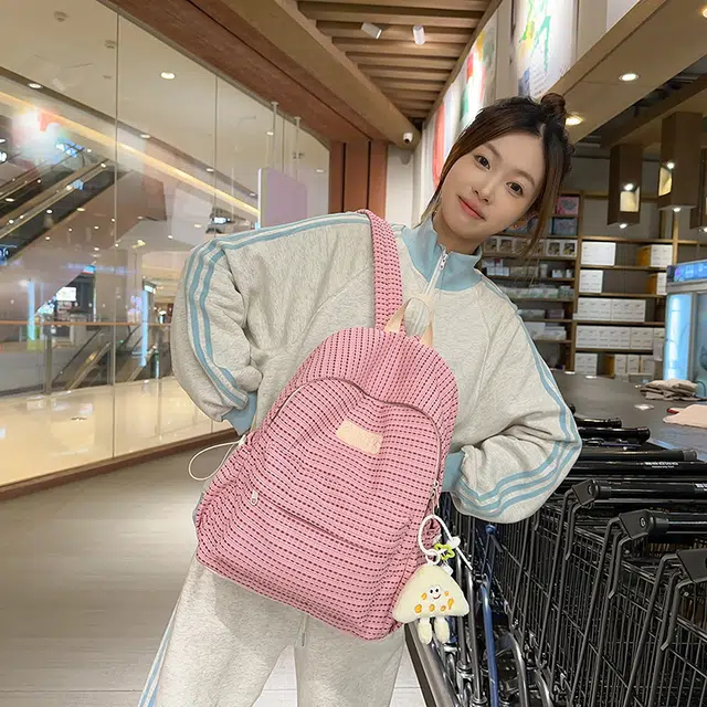 雅鹿 小清新可爱韩版森系 尼龙 双肩包 女款 多色