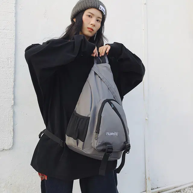 雅鹿 运动骑行弓箭包小众设计感机能潮流 尼龙 斜挎单肩胸包 男女同款情侣款 多色