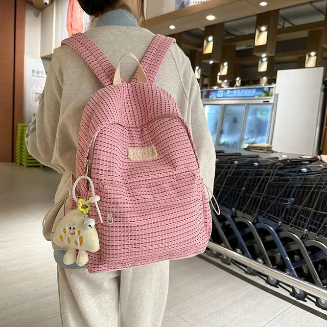 雅鹿 小清新可爱韩版森系 尼龙 双肩包 女款 多色