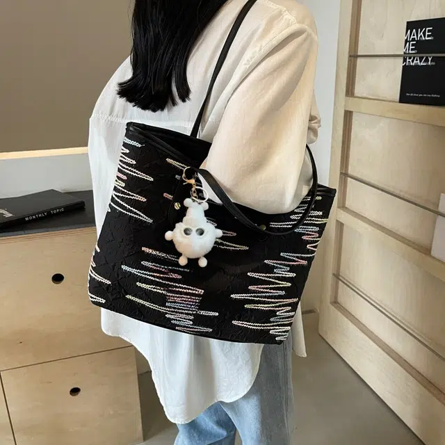 雅鹿 简约韩版百搭时尚 尼龙 托特包单肩包 女款 多色