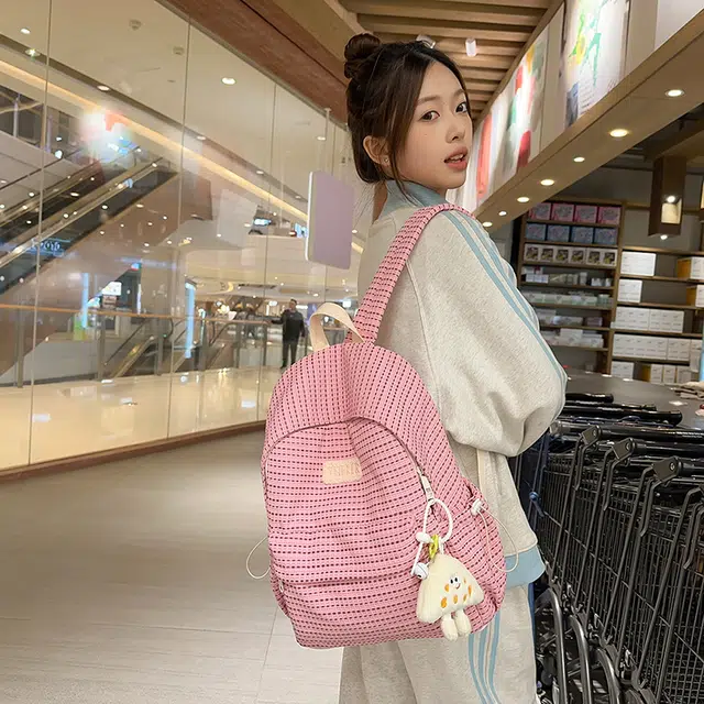 雅鹿 小清新可爱韩版森系 尼龙 双肩包 女款 多色