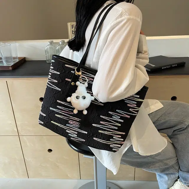 雅鹿 简约韩版百搭时尚 尼龙 托特包单肩包 女款 多色