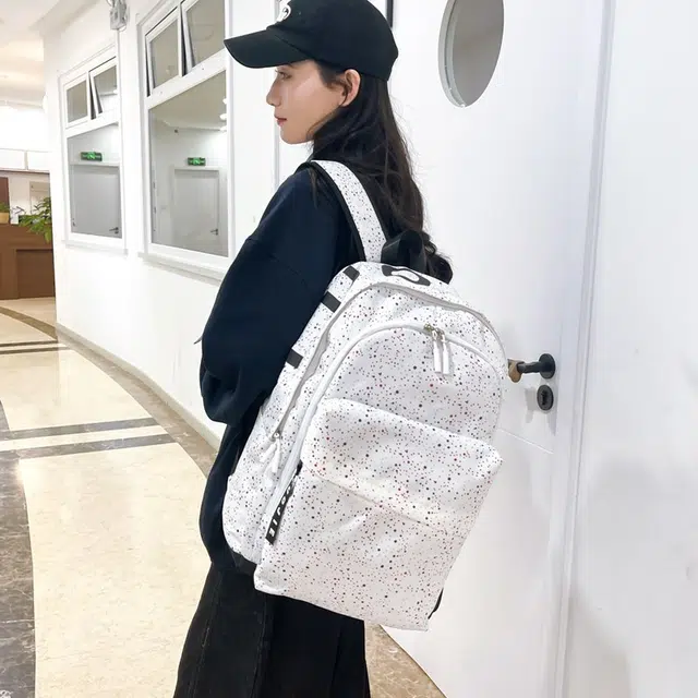 雅鹿 满天星书包篮球校园电脑旅行包潮 尼龙 背包双肩包 常规 男女同款情侣款 多色