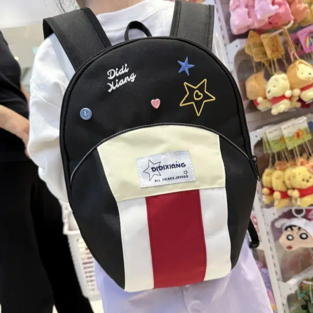 雅鹿 小众设计卡通可爱棒球帽通勤轻便休闲学生书包 尼龙 双肩包 男女同款情侣款 多色