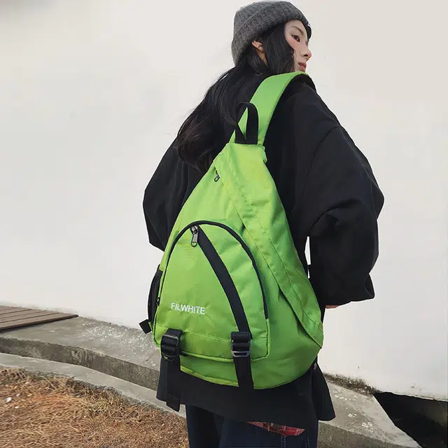 雅鹿 运动骑行弓箭包小众设计感机能潮流 尼龙 斜挎单肩胸包 男女同款情侣款 多色