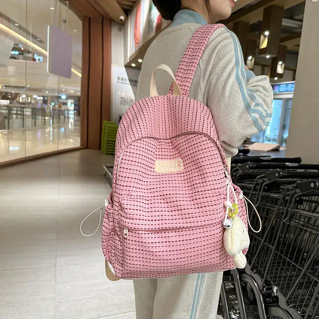 雅鹿 小清新可爱韩版森系 尼龙 双肩包 女款 多色