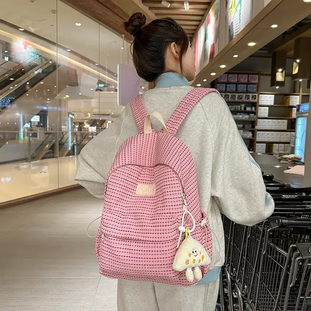 雅鹿 小清新可爱韩版森系 尼龙 双肩包 女款 多色