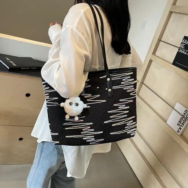 雅鹿 简约韩版百搭时尚 尼龙 托特包单肩包 女款 多色