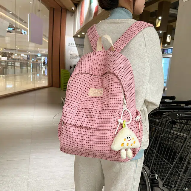 雅鹿 小清新可爱韩版森系 尼龙 双肩包 女款 多色