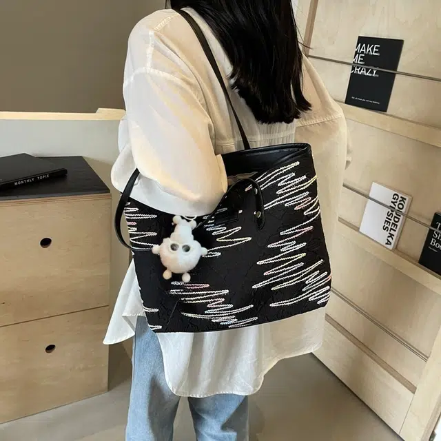 雅鹿 简约韩版百搭时尚 尼龙 托特包单肩包 女款 多色