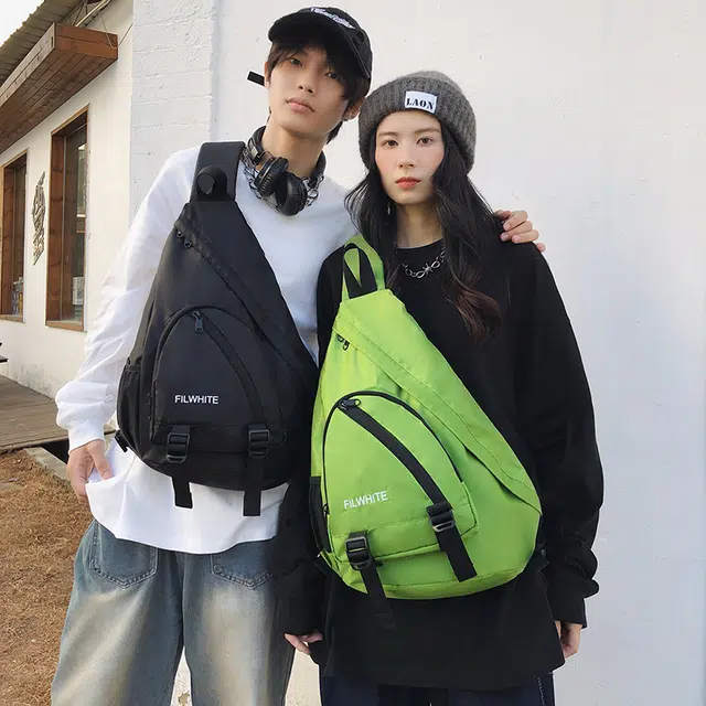 雅鹿 运动骑行弓箭包小众设计感机能潮流 尼龙 斜挎单肩胸包 男女同款情侣款 多色