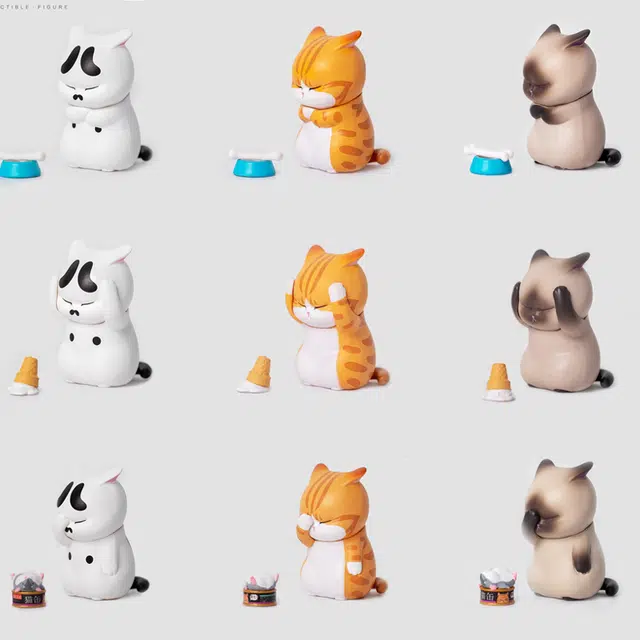 欧伊莲 头疼小猫 有趣可爱惊喜福利橘猫 盲盒类 单个盲盒