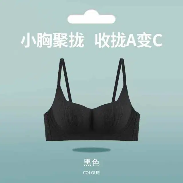 黛尔佳人 内衣女小胸聚拢显大无痕无钢圈收副乳软支撑上托防下垂胸罩文胸 女款