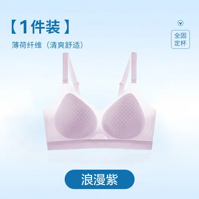 黛尔佳人 无痕舒适内衣女士小胸聚拢夏天薄款夏季无钢圈冰丝凉感透气胸罩文胸 女款