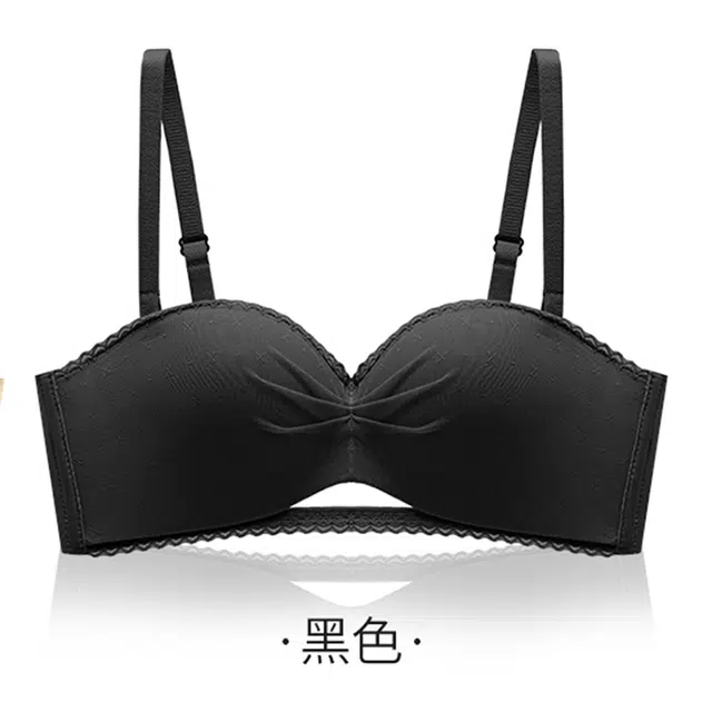 黛尔佳人 无痕无肩带内衣女士小胸聚拢平胸专用防滑隐形抹胸裹胸美背胸罩文胸 女款