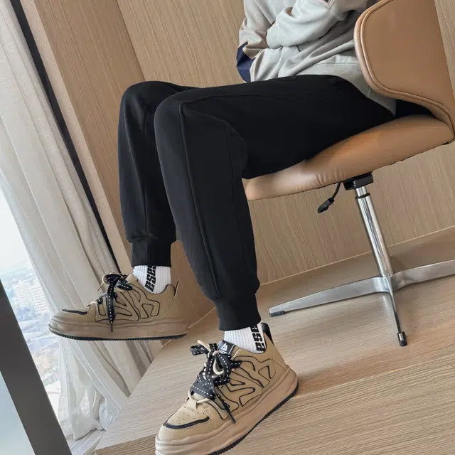 寻星记 时尚高级感纯色简约百搭潮牌卫裤休闲 裤 男女同款
