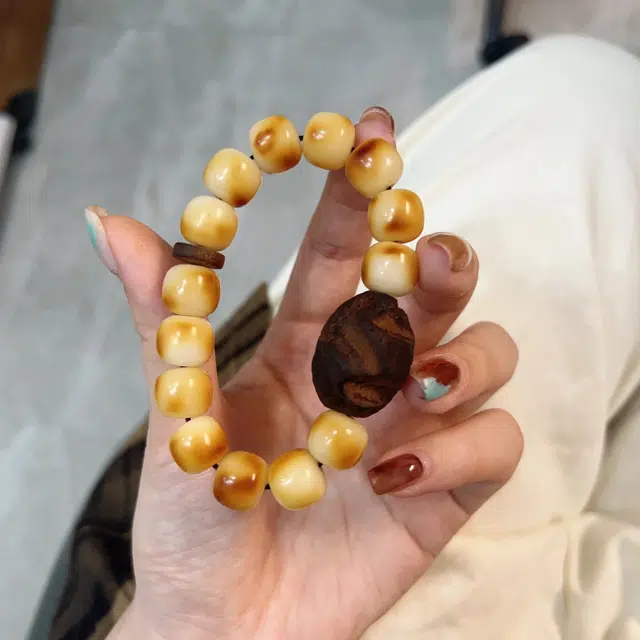 冬荔 灸·法棍奶酪 菩提根 手串 男女同款情侣款