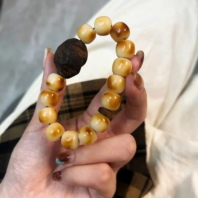 冬荔 灸·法棍奶酪 菩提根 手串 男女同款情侣款