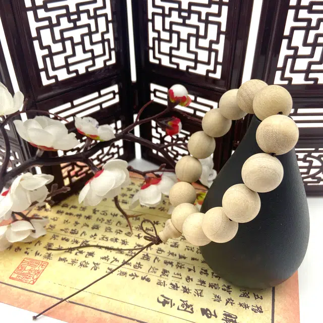 冬荔 简洁精致 上岸 招财多福 中式国风复古文艺 平安 喜乐 百搭 柴木 木作手串 男女同款情侣款