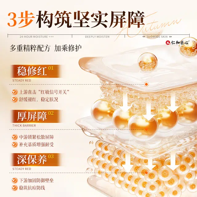 仁和匠心 二裂酵母水乳护肤套装 舒缓保湿补水收缩毛孔