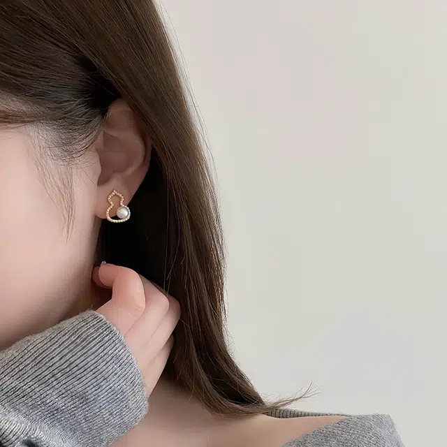 赐帛 葫芦耳饰轻奢气质高级感 合金 耳环 女款